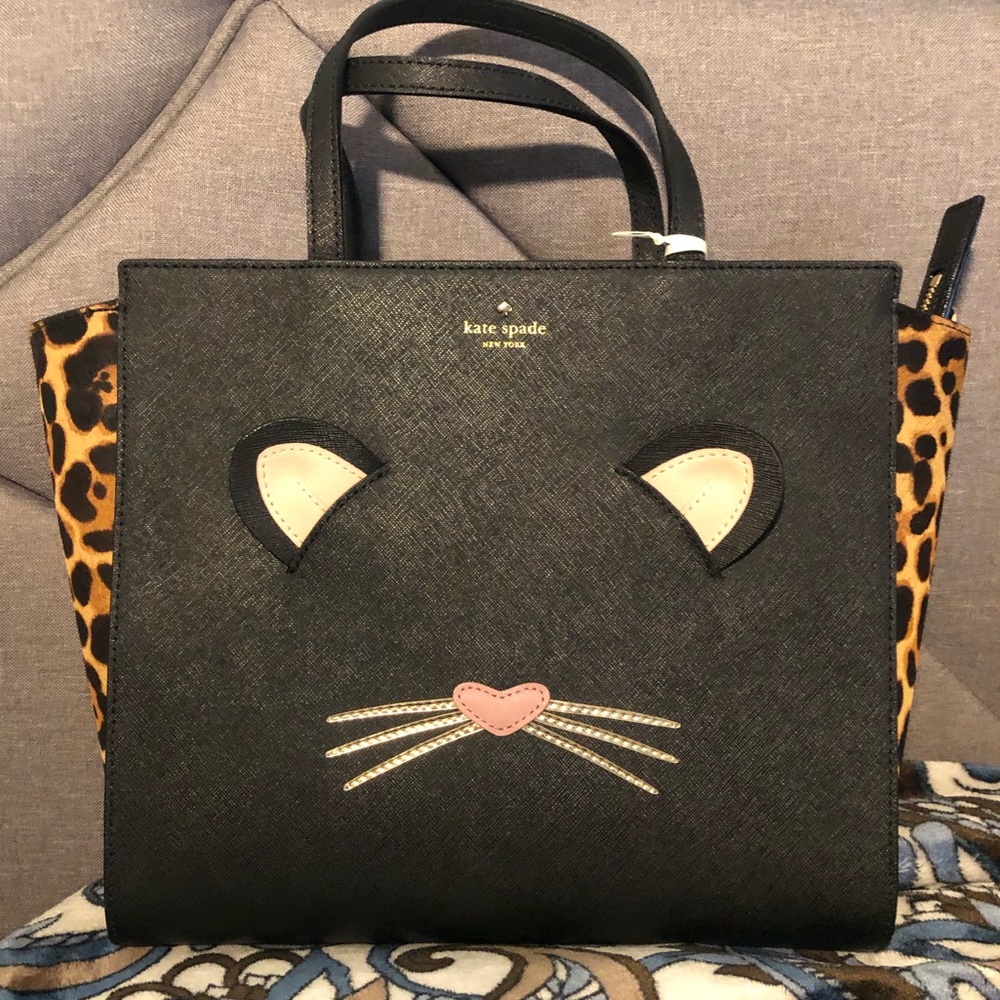 Kate Spade Leopard Hayden NWT & shoulder strap.